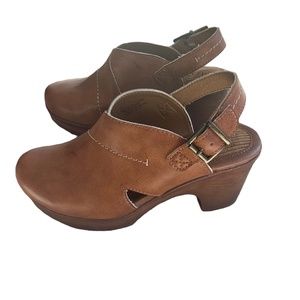 B.O.C Women Cecila Slingback Platform Clog Tan Size 7M